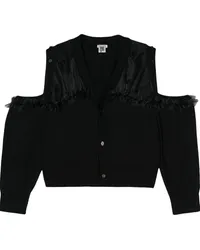 Noir Kei Ninomiya Cardigan mit Rüschen Schwarz