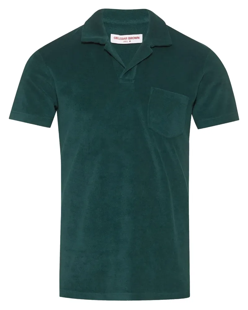 Orlebar Brown Poloshirt aus Frottee - Grün Grün