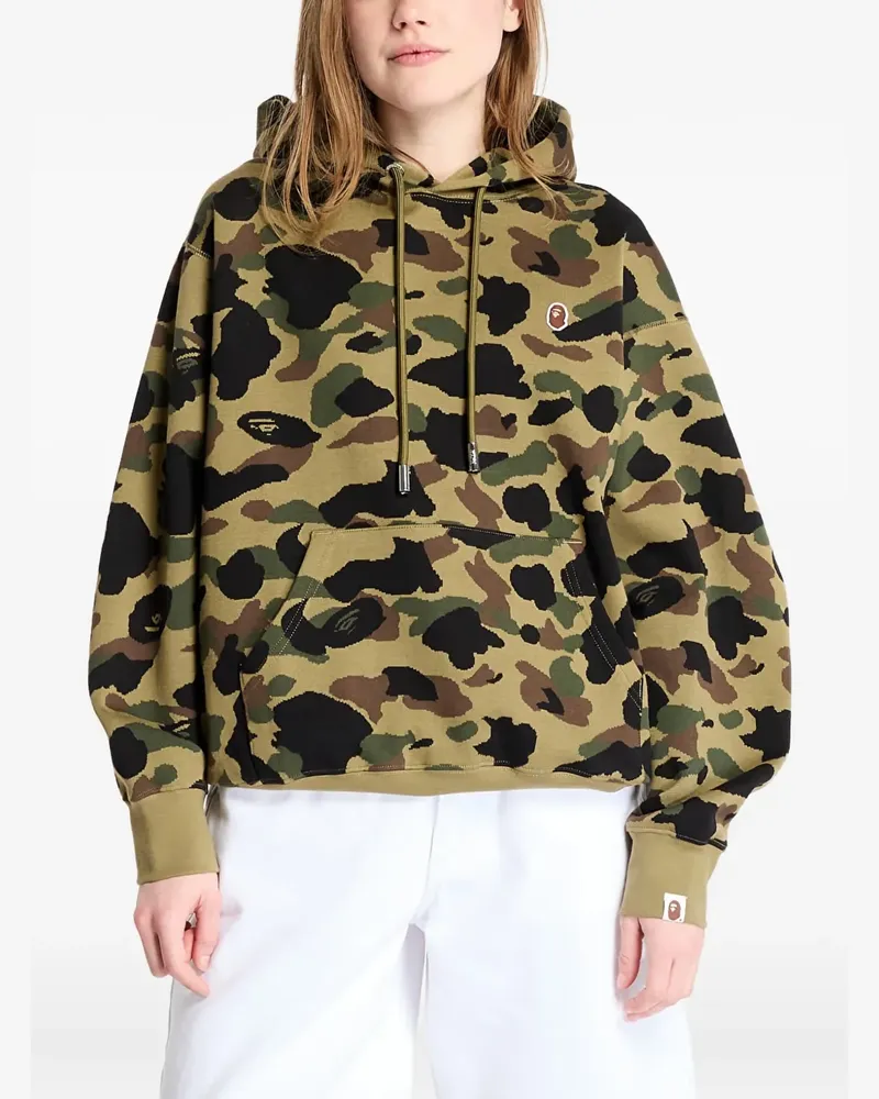 BAPE Camouflage-Hoodie aus Jacquard - Grün Grün
