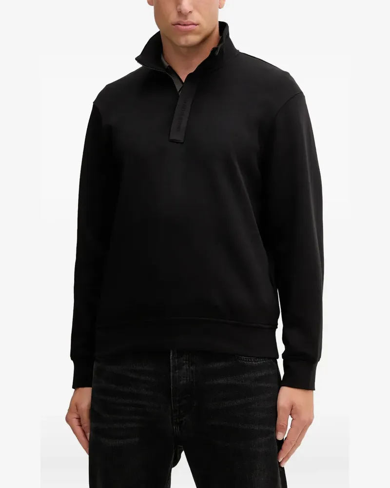 Armani Exchange Sweatshirt mit Reißverschlusskragen - Schwarz Schwarz