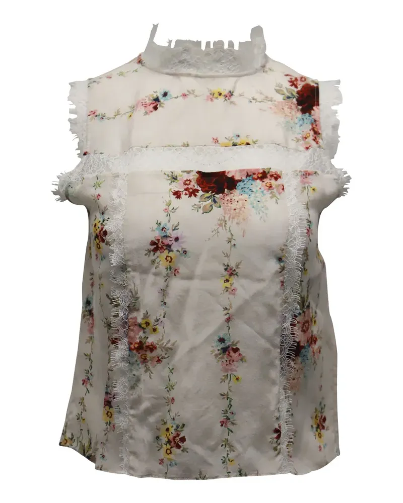 Alice + Olivia Bluse mit Blumen-Print - Nude Nude