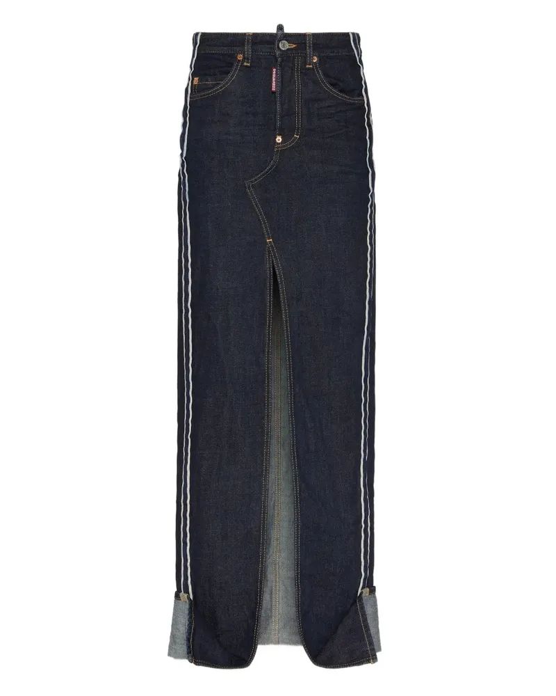 Dsquared2 Maxirock aus Denim - Blau Blau