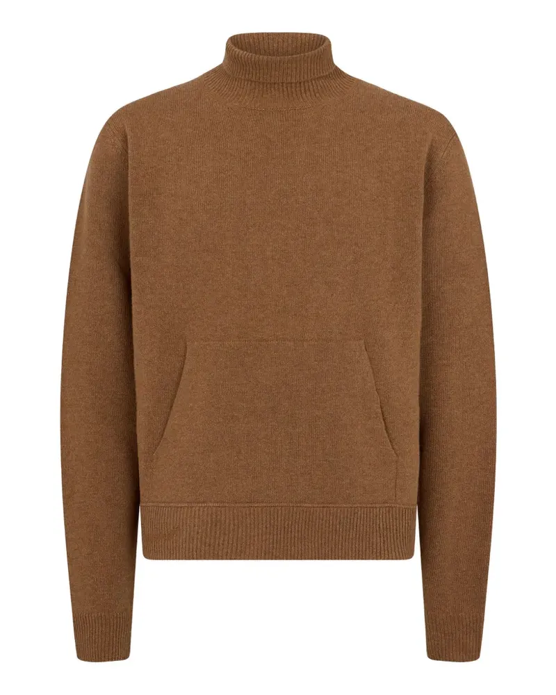Dsquared2 Stehkragen-Pullover mit Beuteltasche - Nude Nude