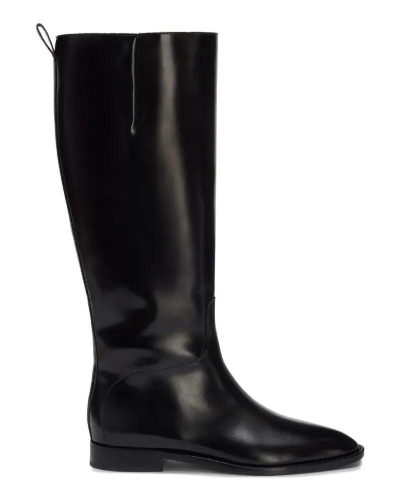 Jil Sander Kniehohe Stiefel - Schwarz Schwarz
