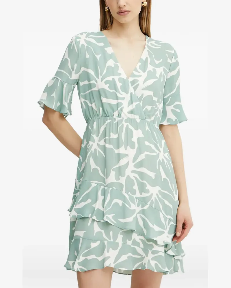 Fracomina ruffled tiered dress - Grün Grün