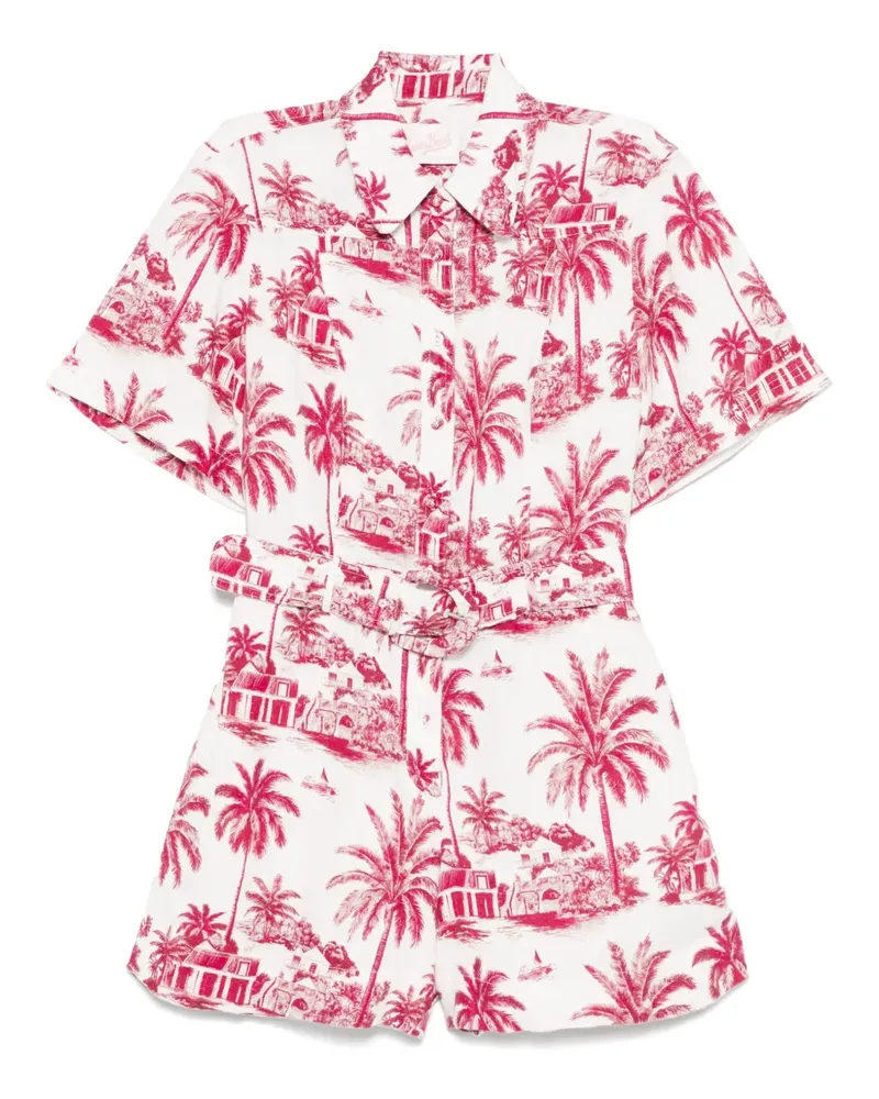 MC2 Saint Barth Playsuit mit Print - Rot Rot