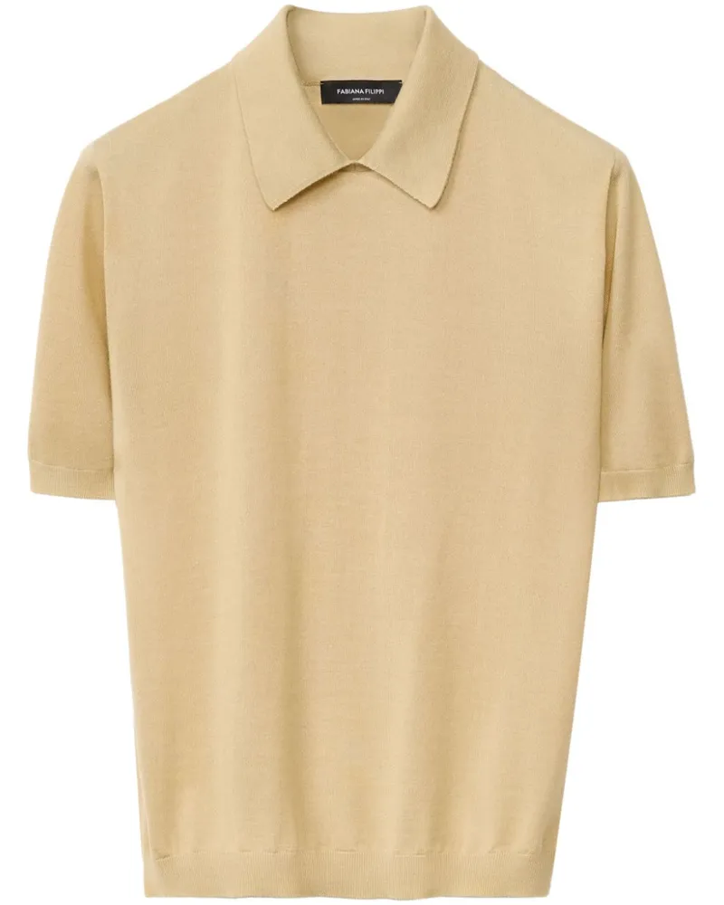 Fabiana Filippi Fein gestricktes Poloshirt - Nude Nude