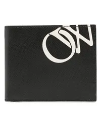 OFF-WHITE Portemonnaie mit Logo-Print Schwarz