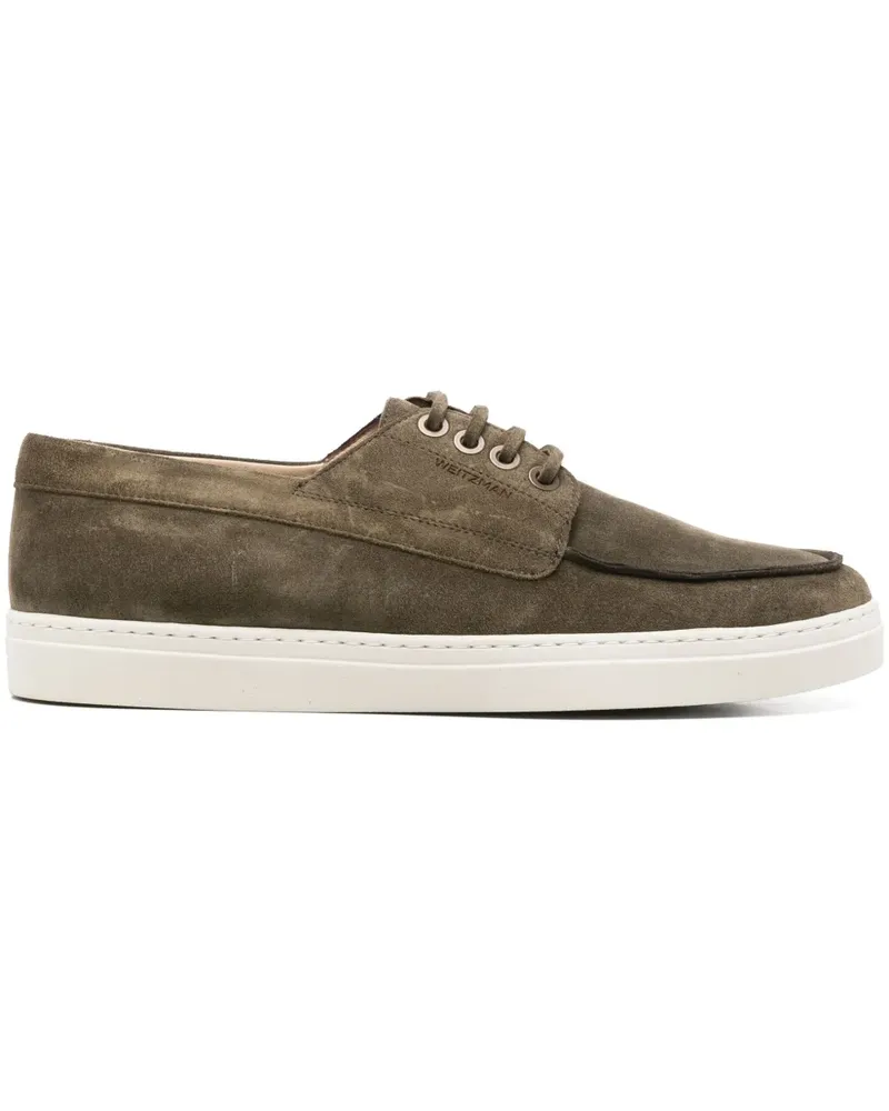 Stuart Weitzman Derby-Schuhe aus Wildleder - Grün Grün