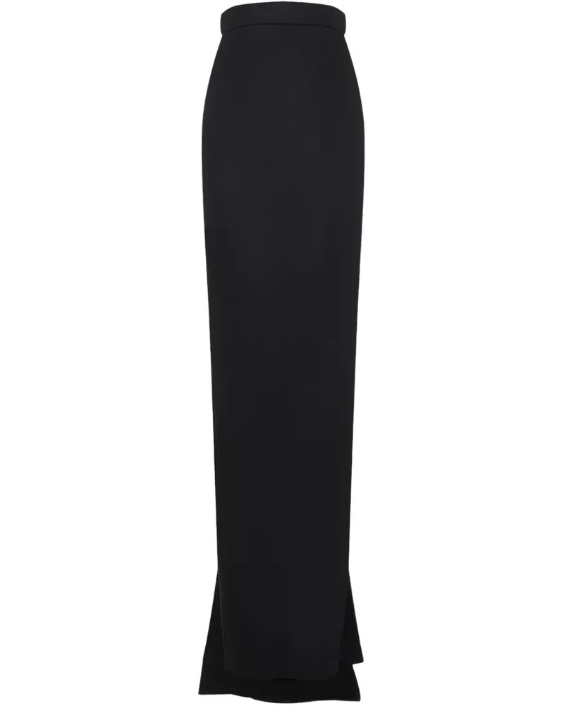 Rick Owens Drapierter Maxirock - Schwarz Schwarz