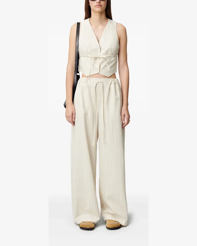 Claudie Pierlot Gestreifte Weste - Nude Nude
