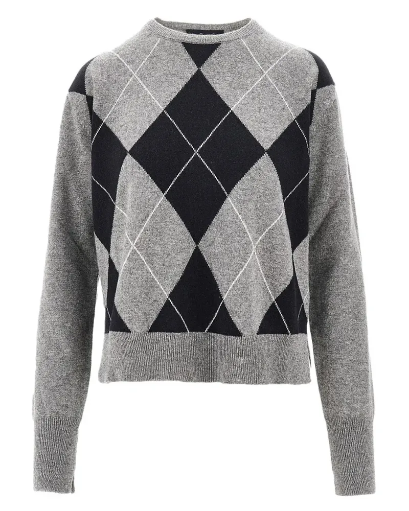 Seafarer Pullover mit Argyle-Muster - Grau Grau