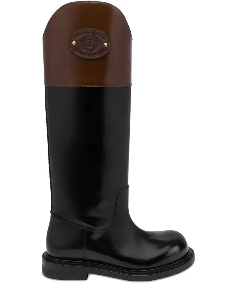 Moschino Kniehohe Stiefel - Schwarz Schwarz
