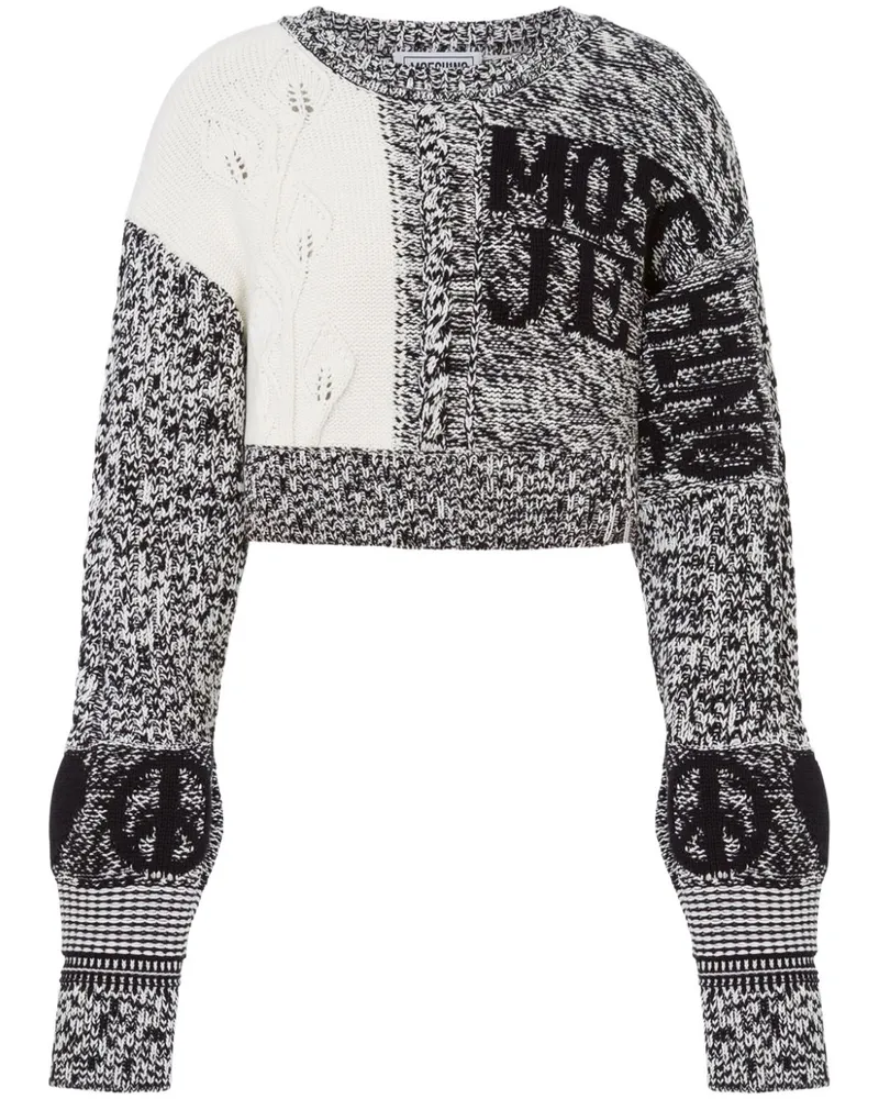 Moschino Cropped-Pullover - Weiß Weiß