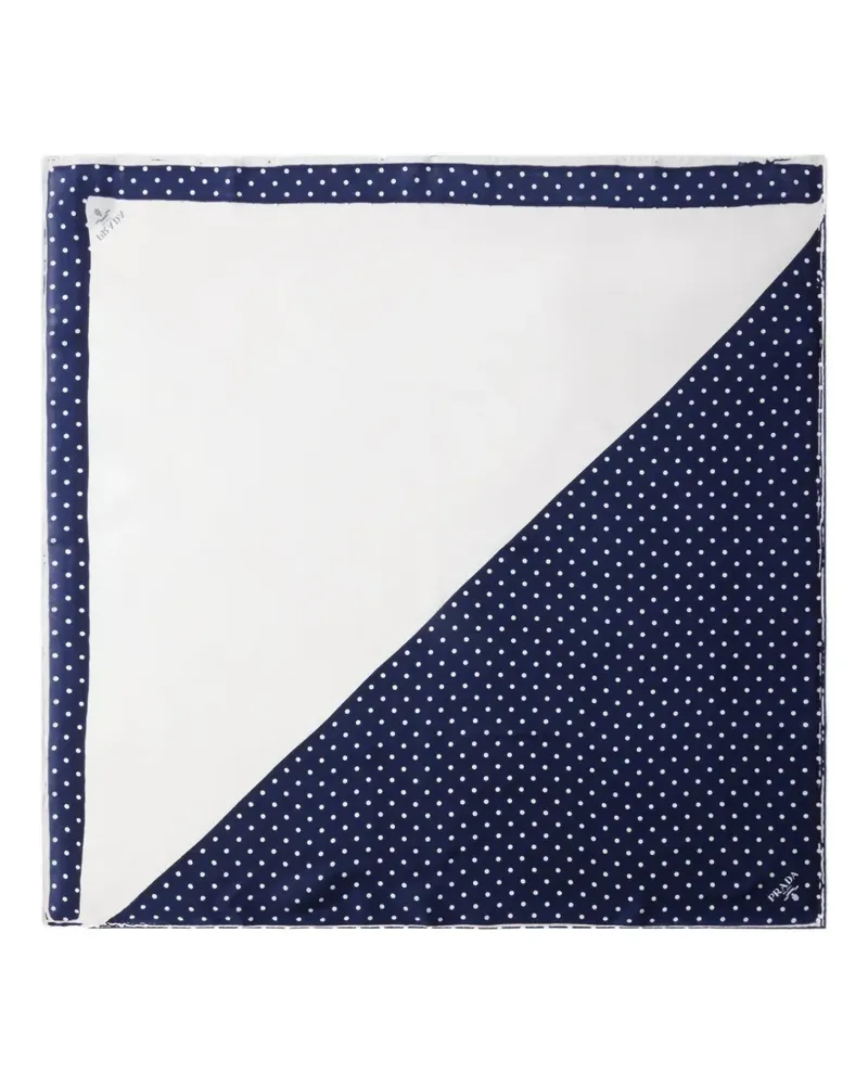 Prada Schal mit Print - Blau Blau