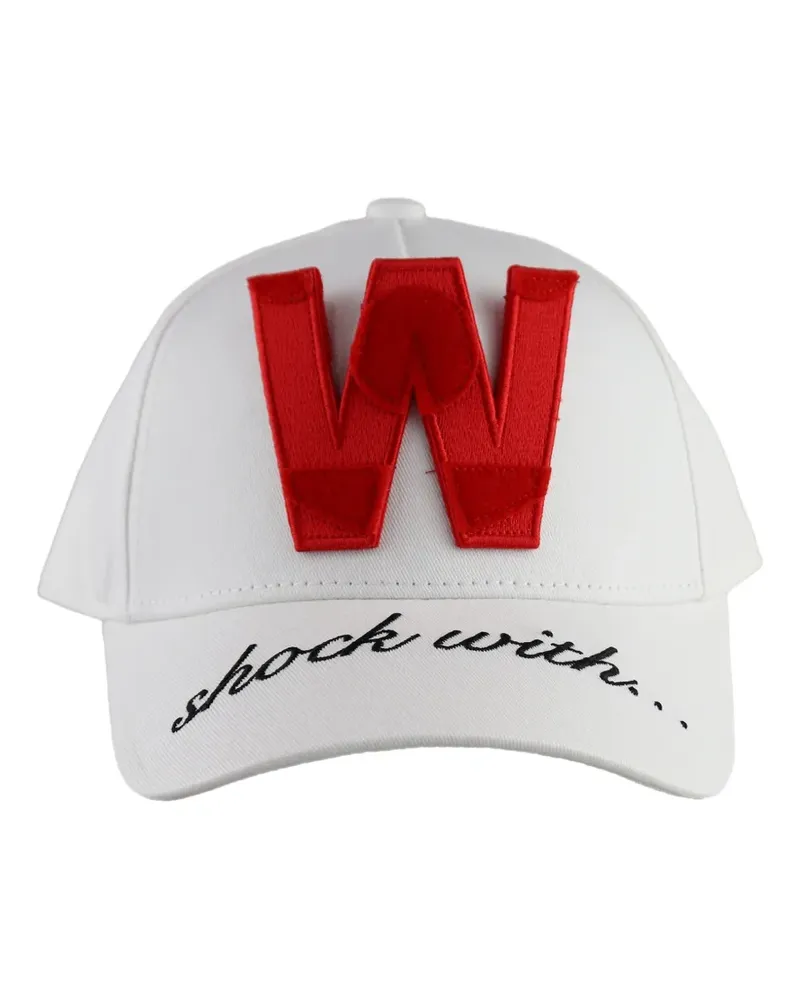 Walter van Beirendonck Smiley Baseballkappe - Weiß Weiß