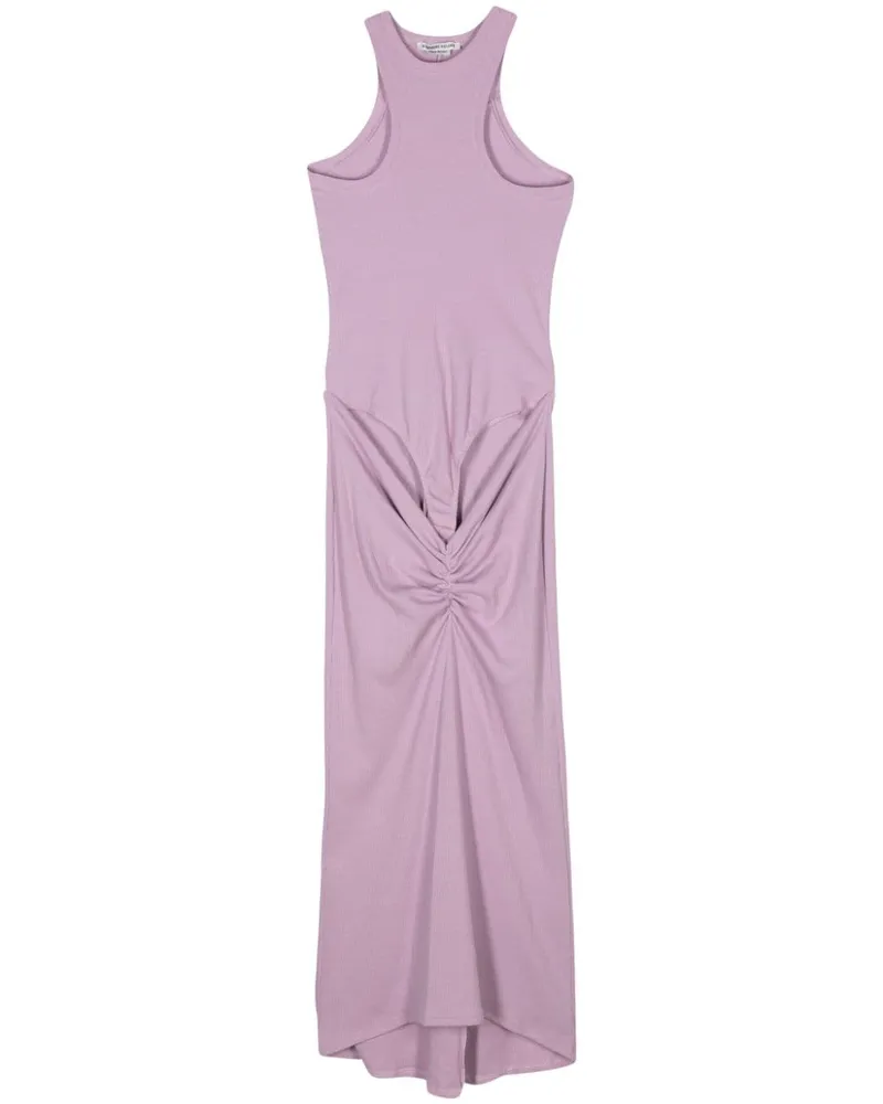 Alessandro Vigilante fine-ribbed maxi dress Violett