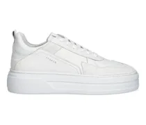 Sneakers mit Kontrasteinsatz - Weiß