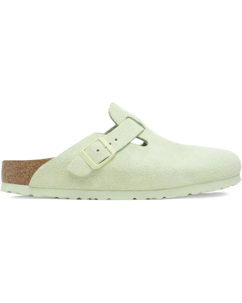Birkenstock Boston Soft Footbed "Faded Lime" Mules - Grün Grün
