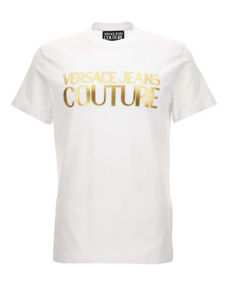 Versace Jeans T-Shirt mit Logo-Print - Weiß Weiß