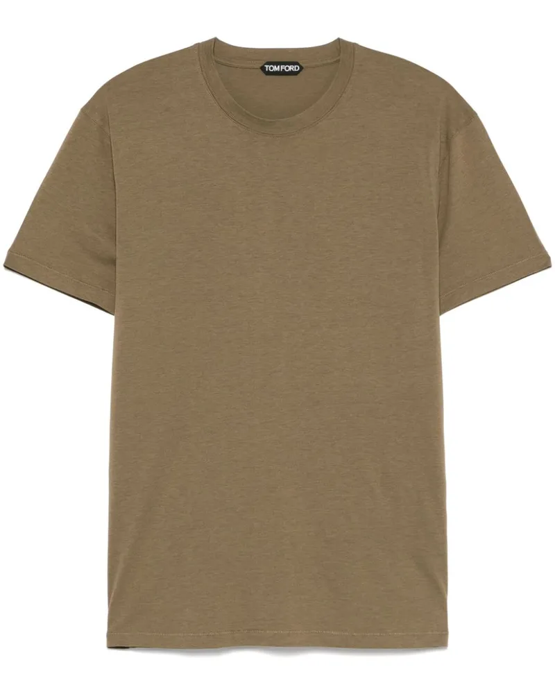 Tom Ford Meliertes T-Shirt - Grün Grün