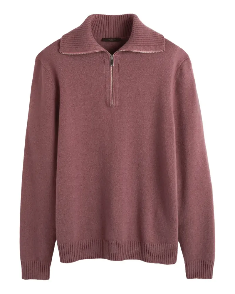Slowear Kaschmirpullover mit Reißverschluss - Rot Rot