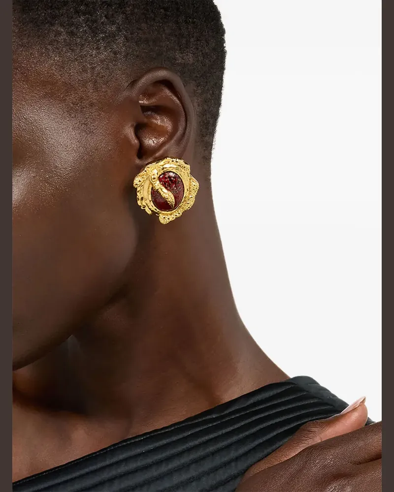 Roberto Cavalli Strukturierte Ohrringe - Gold Gold