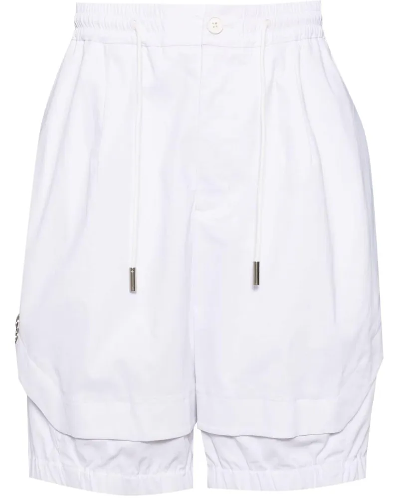SONGZIO Shorts mit elastischem Bund Weiß