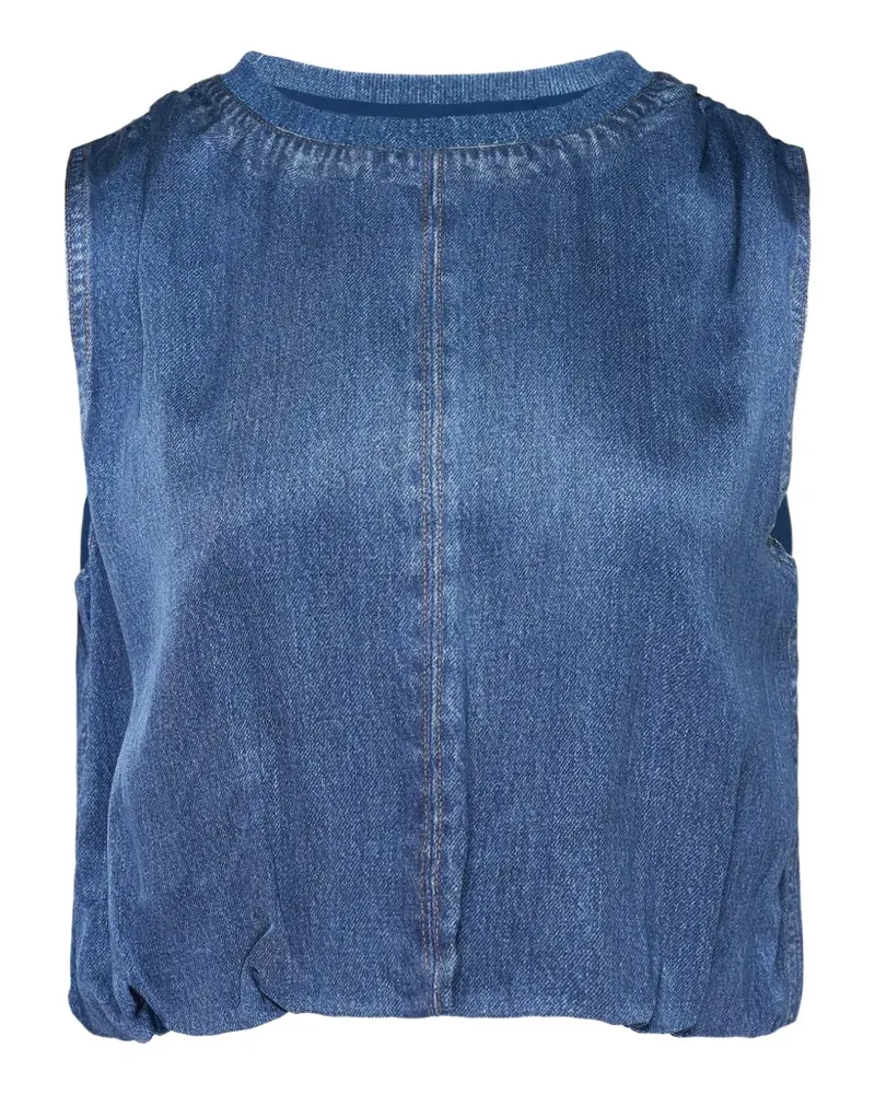 Rag & Bone Miramar Mica ärmelloses Oberteil mit Denim-Print - Blau Blau
