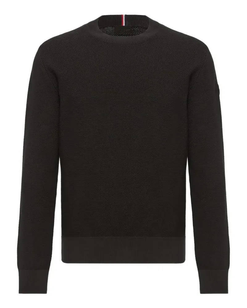 Moncler Pullover mit rundem Ausschnitt - Schwarz Schwarz