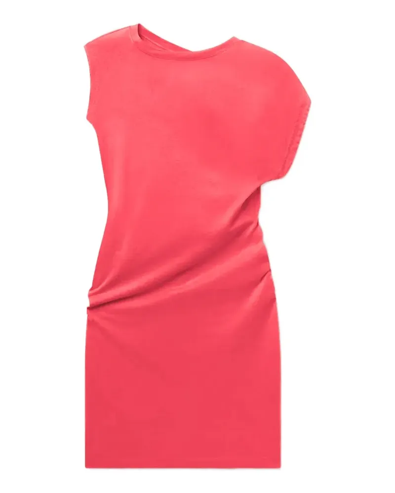 AGOLDE Beth ruched sleeveless mini dress - Rot Rot