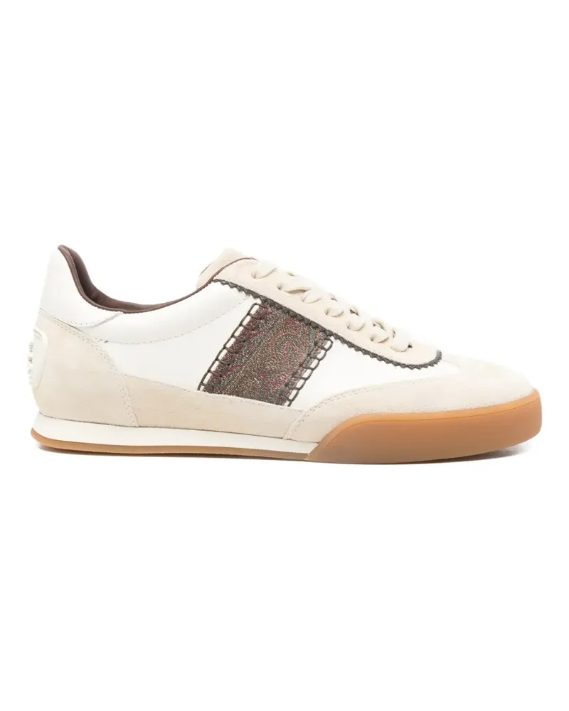 Etro pattern-panel sneakers - Nude Nude