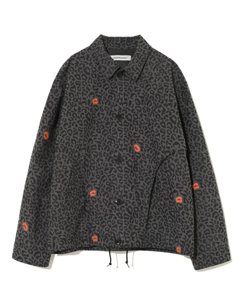 Undercover Jacke mit Leoparden-Print - Grau Grau