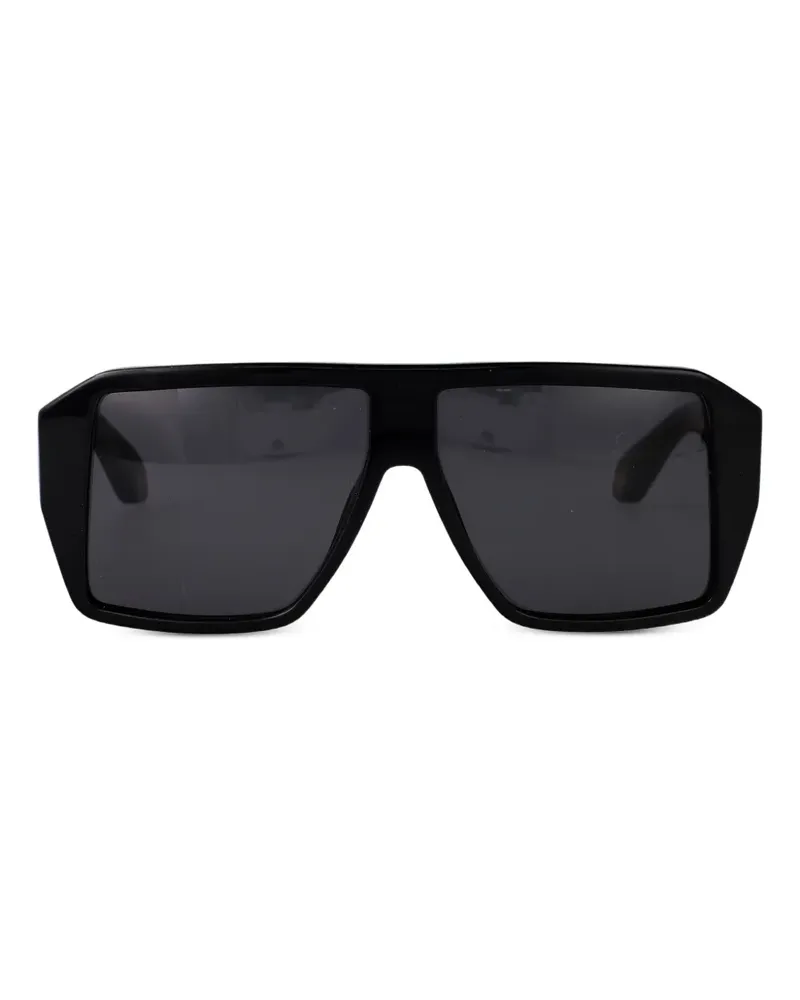 Roberto Cavalli Sonnenbrille mit geometrischem Gestell - Schwarz Schwarz