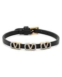 Valentino Garavani Armband mit VLOGO Schwarz