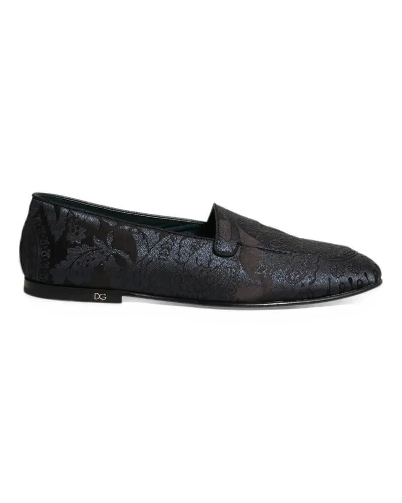 Dolce & Gabbana Loafer mit Jacquardmuster - Blau Blau