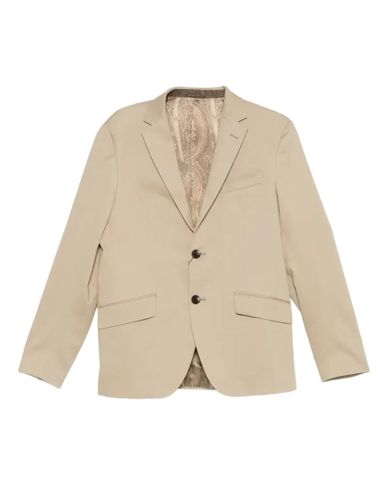 Etro notched-lapel blazer - Nude Nude