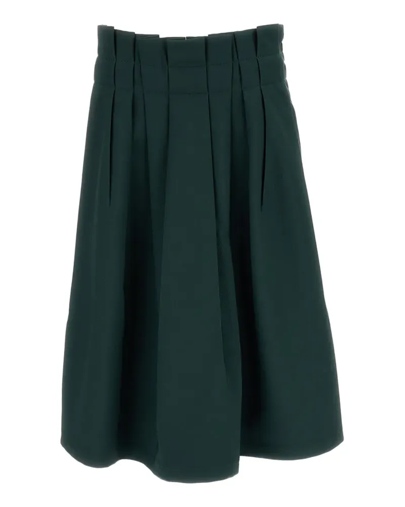 Marni pleated A-line midi skirt - Grün Grün