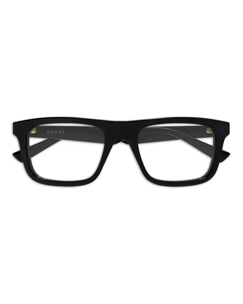 Gucci rectangle-frame glasses - Schwarz Schwarz