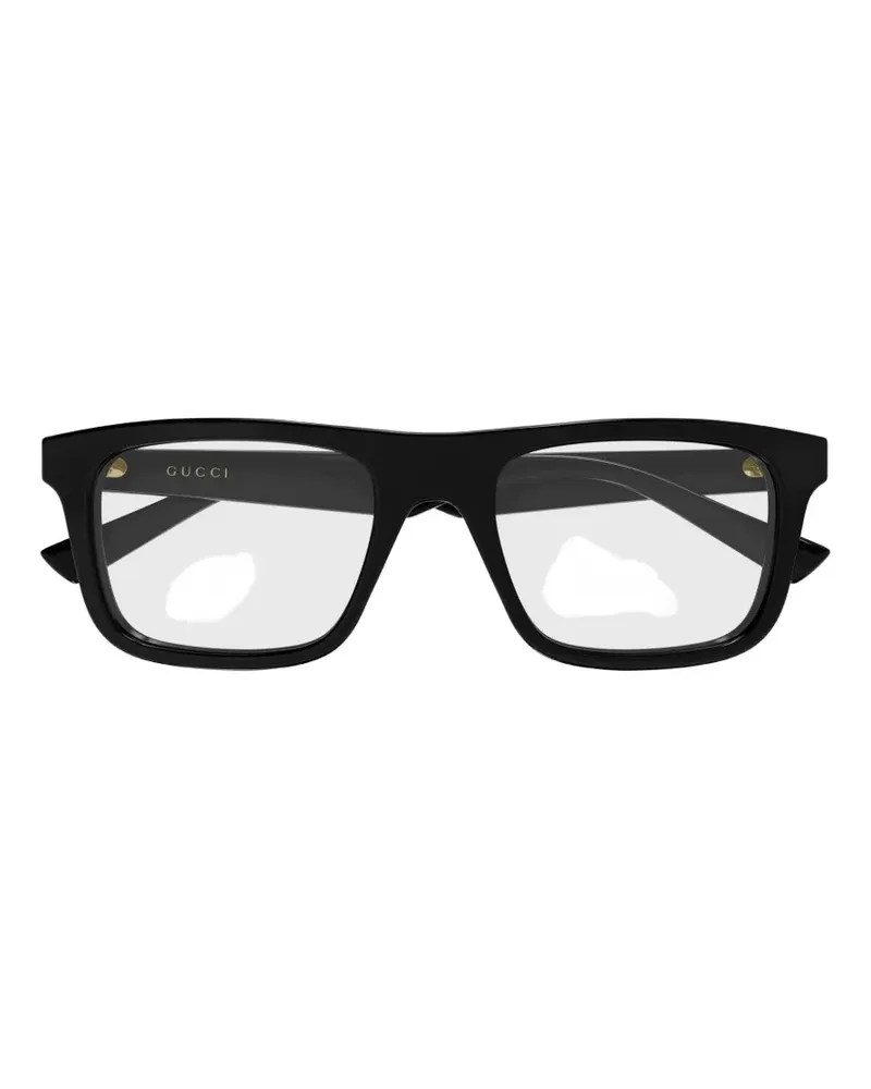 Gucci rectangle-frame glasses - Schwarz Schwarz