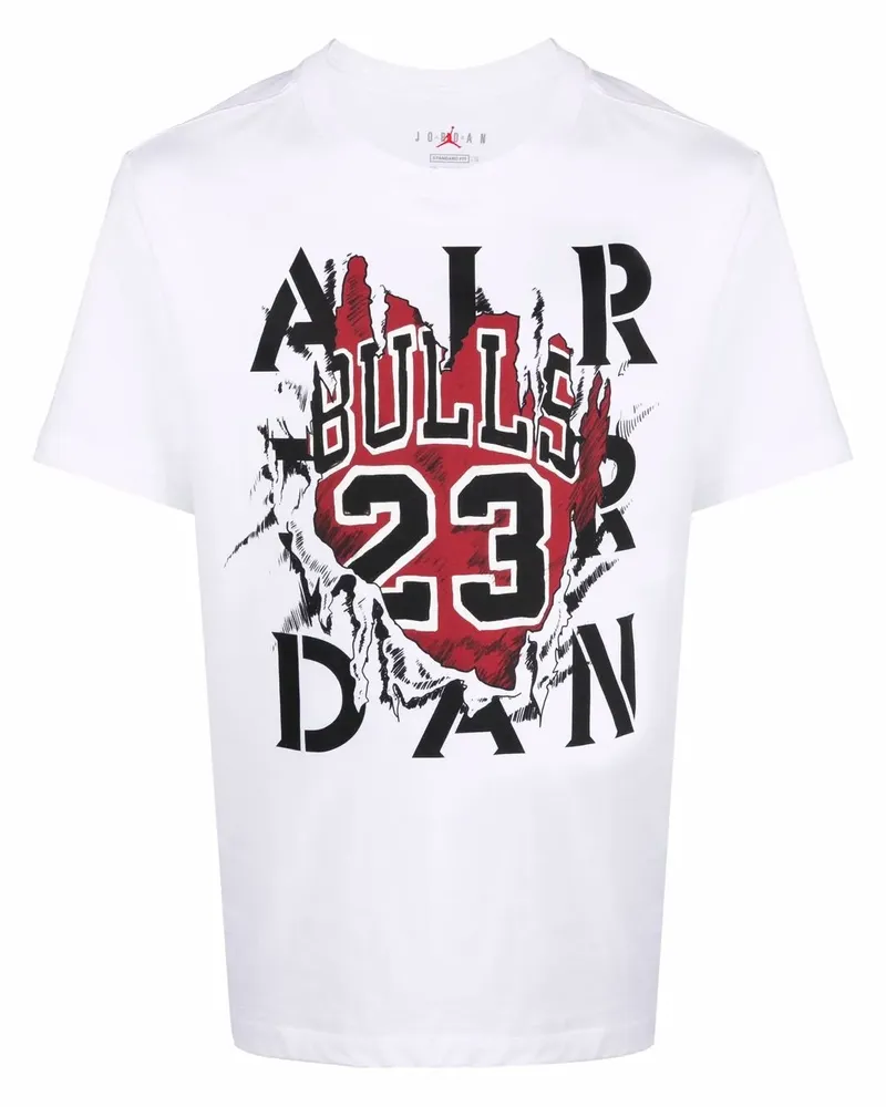 Jordan T-Shirt mit grafischem Print - Weiß Weiß