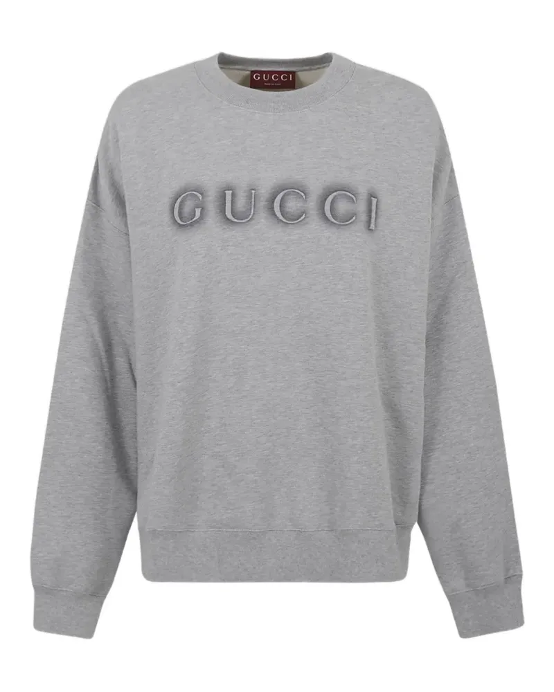 Gucci logo-embroidered sweatshirt - Grau Grau