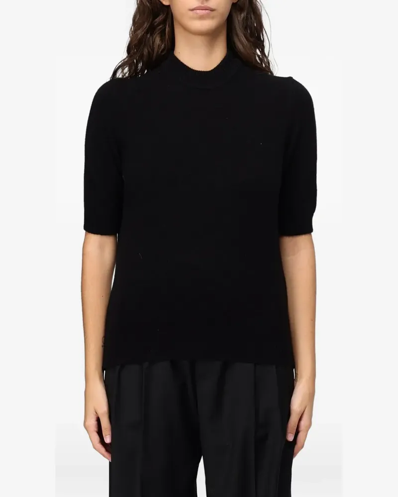 TER ET BANTINE short-sleeve mock-neck sweater - Schwarz Schwarz