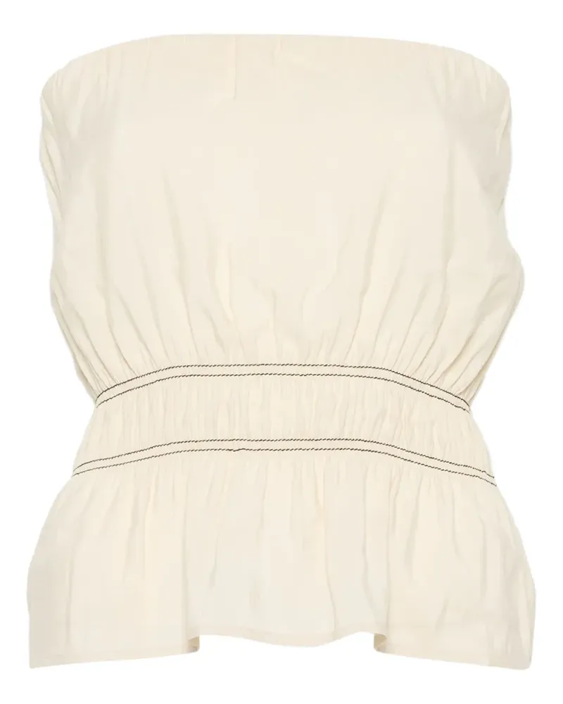 Nanushka Gesmoktes Bandeau-Top - Nude Nude