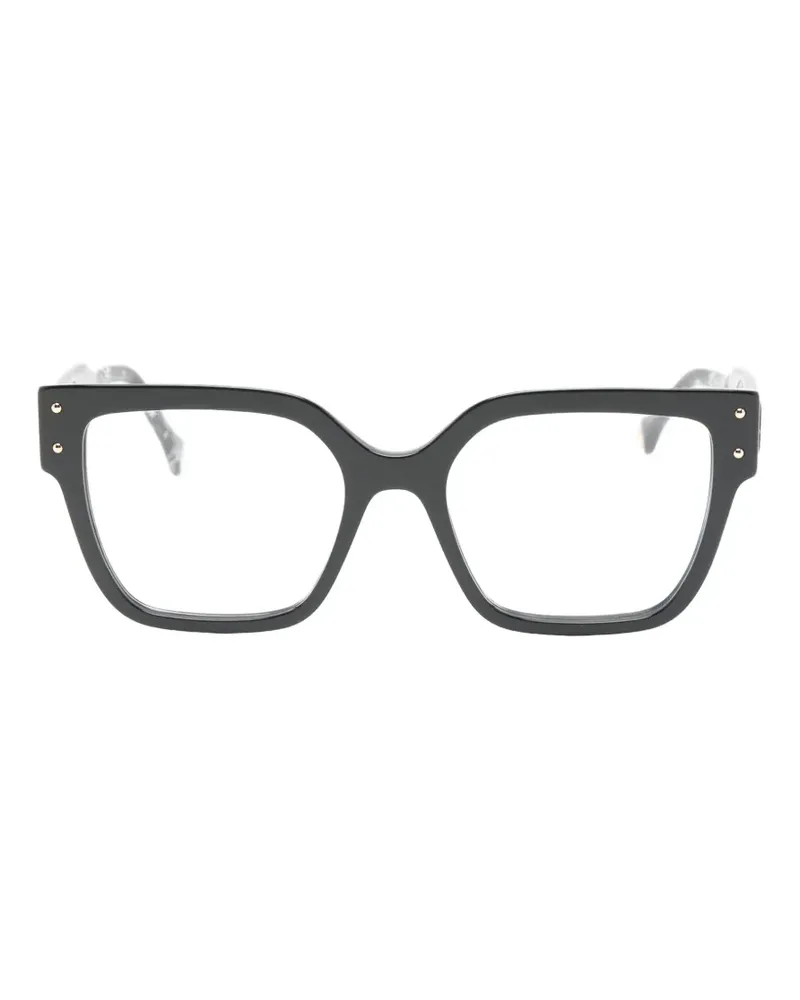 Carolina Herrera New York Brille mit eckigem Gestell - Schwarz Schwarz