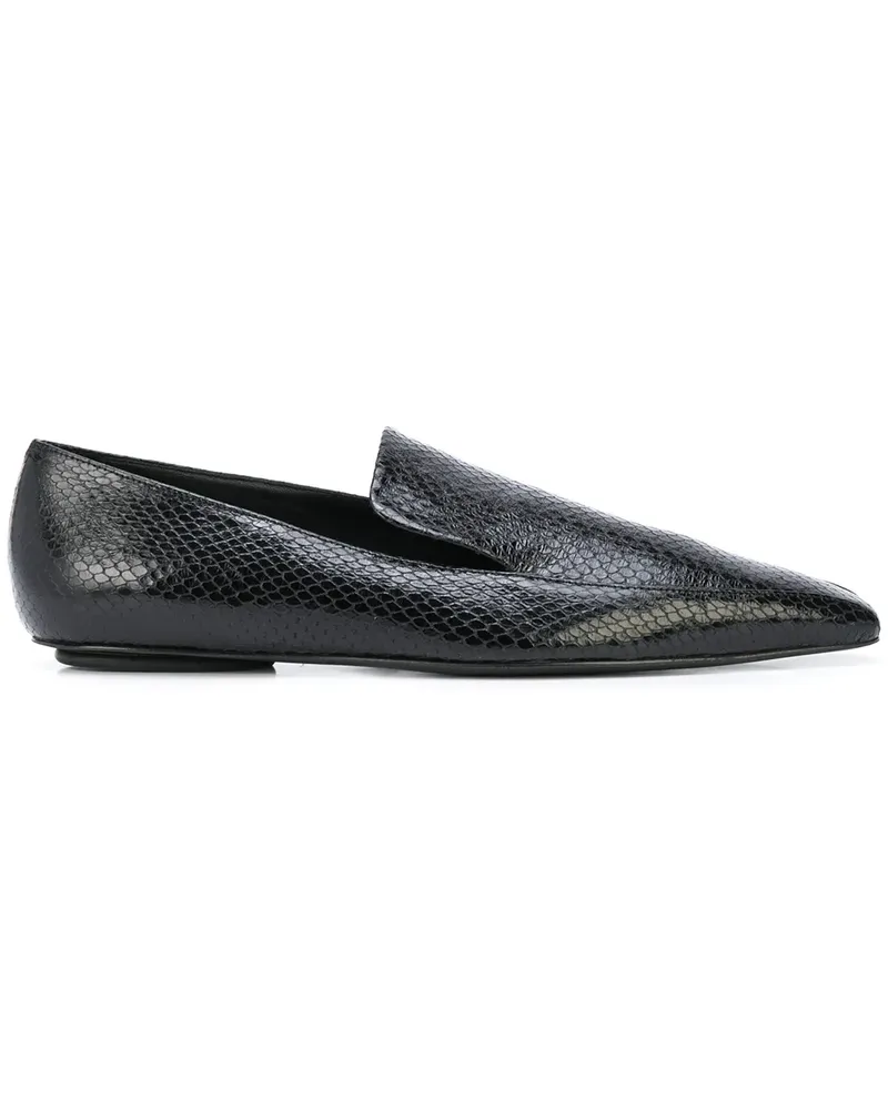 Rosetta Getty Loafer mit eckiger Kappe - Schwarz Schwarz