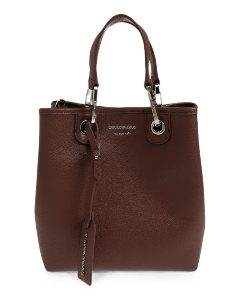 Emporio Armani logo-print tote bag - Braun Braun