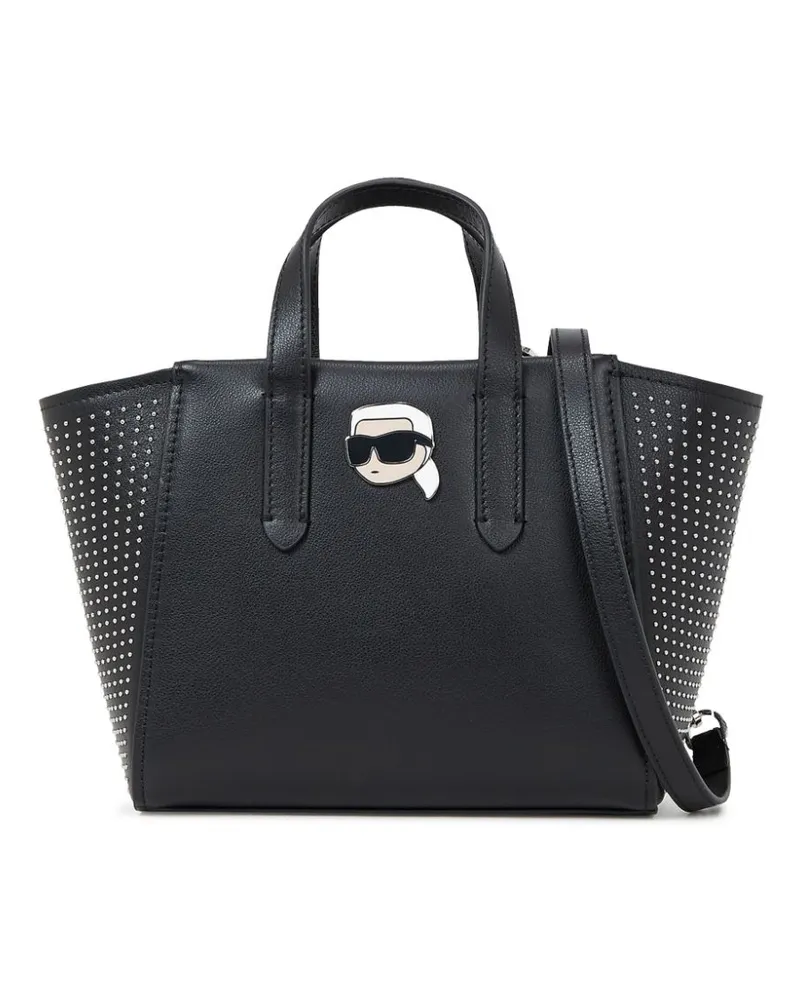 Karl Lagerfeld Ikon Kameratasche mit Nieten - Schwarz Schwarz