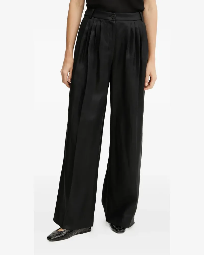 Luisa Spagnoli Plissierte Hose - Schwarz Schwarz