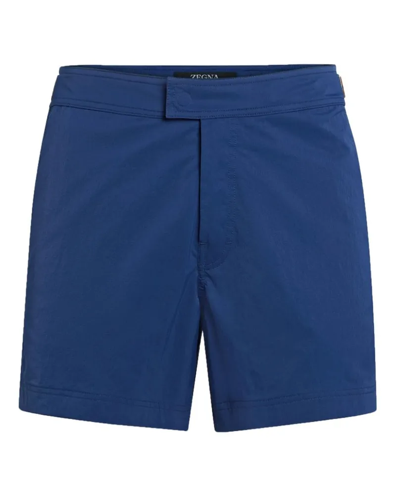 Ermenegildo Zegna 232 Road Brand Mark Badeshorts - Blau Blau